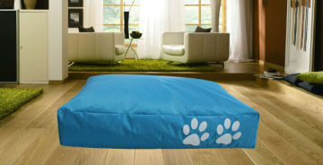 Hot sale pet dog bed with printed dog paws