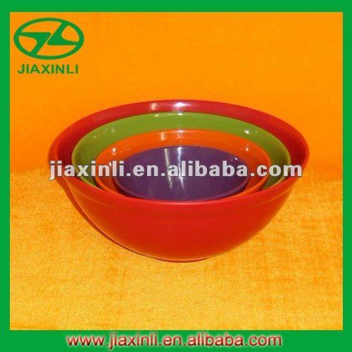 4PC Melamine Mixing Bowl