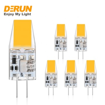Mini LED G4 Bulb, 12V, 1.2W/1.5W, Silicon COB Chip, LED-JC