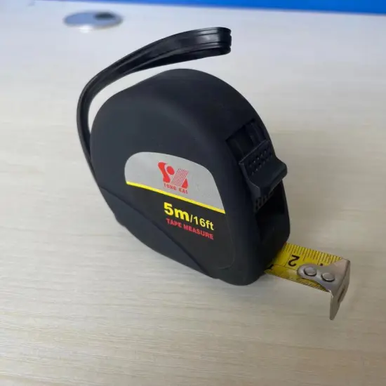 Black velveteen plastic shell steel tape