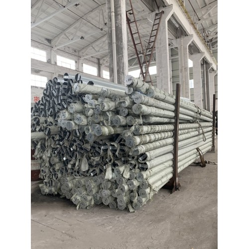 Steel Pole With Asphalt Coating 25FT hot dip galvanized steel pole Supplier