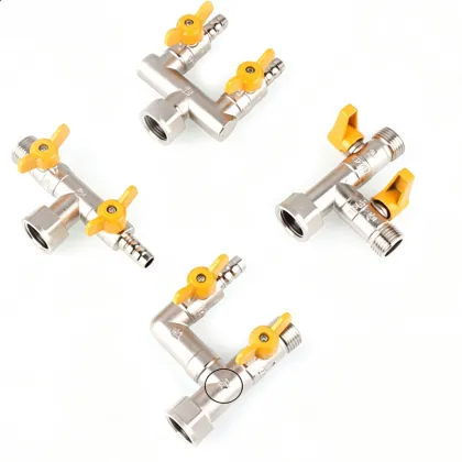 Precision Brass Three-Way Angle Valve