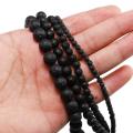 Craft Natural Black Lava Beads for Jewelry Making