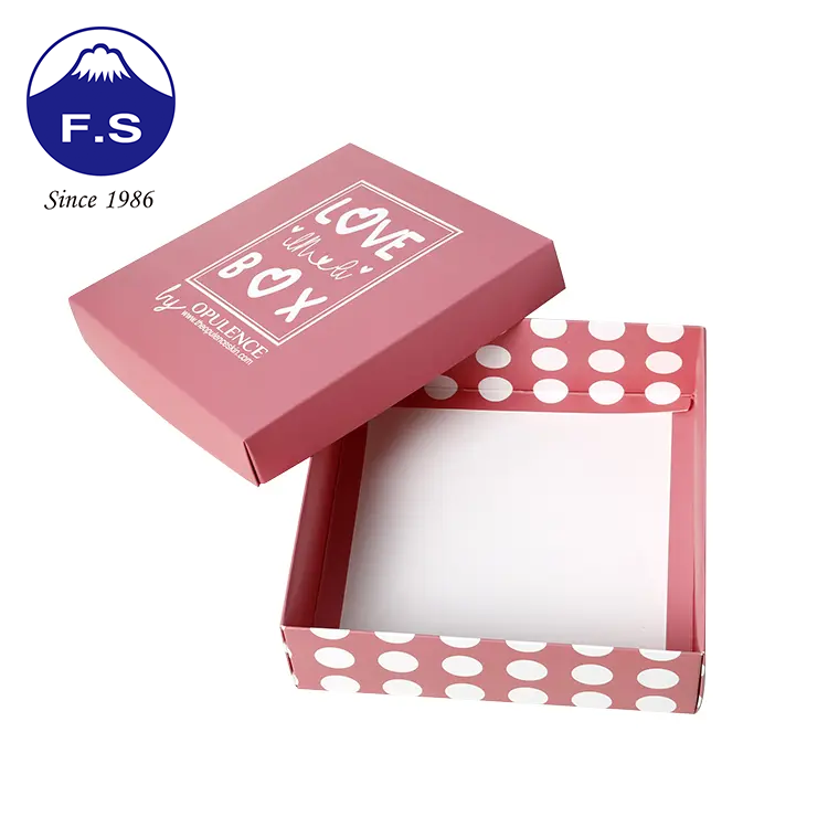 Custom Printing Foldable Packaging Colorful Pink Gift Box