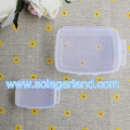 Kleine rechthoekige plastic doos Doorzichtige plastic organizer opbergdozen