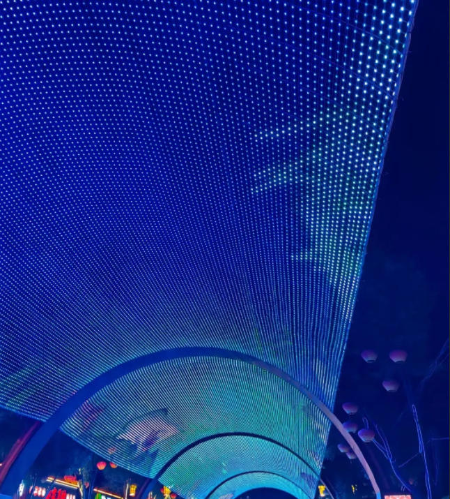 ceiling pixel grid display led light