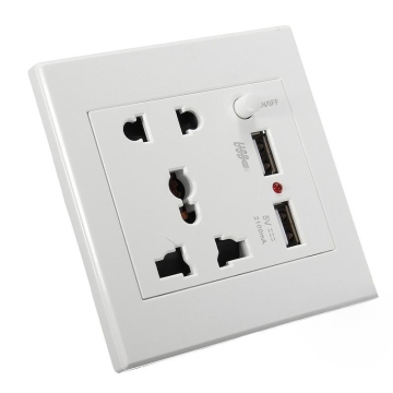 Panneau PC complet Commutateurs muraux de gang de luxe et sockets - Royaume-Uni Design