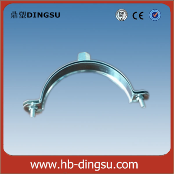 Pipe clamp with EPDM rubber and M8+M10 nut with Hanger bolt plastic anchor