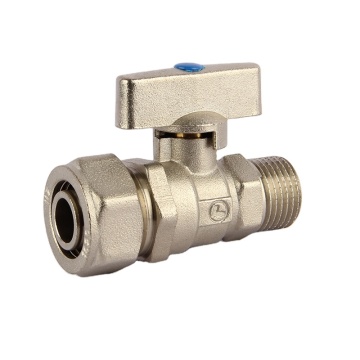 Hot Sell Messingkugelventil mit schwarzem Disc -Griff und Eisenzentrum