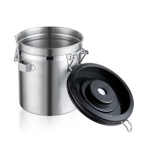 Stainless Steel Coffee Canister With Date Dial