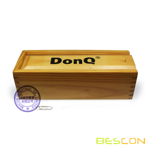 Double Six Domino with Embossed Logo on Back and Wooden Box Packing