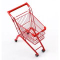 Supermercado de metal infantil mini carrito de compras
