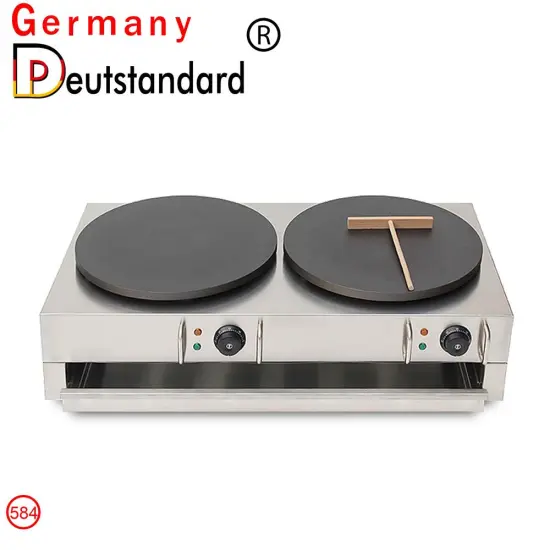 commercial electric double head crepe maker with CE