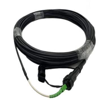 Customized Outdoor Drop Cable Fiber Patch Cord with IP68 Mini SC Adapter