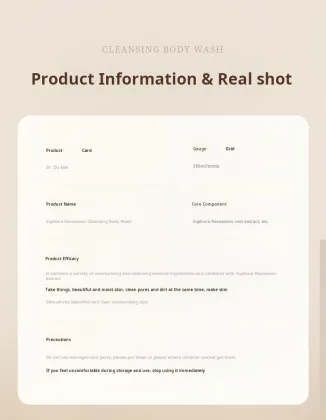 Dr.DMY Sophora Flavescens Moisturizing Cleansing Shower Gel