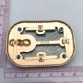 Clips de boucle de chaussure en pierre blanche cristal