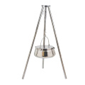 Pot de camping en acier inoxydable avec support 7QT