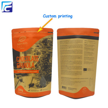 Wholesale Brown Kraft Paper Dried Food Bag