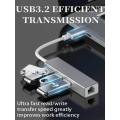 Hub USB3.0 avec Ethernet Gigabit RJ45