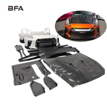 TOPCAR Carbon Fiber Body Kit for Nissan GTR R35 Upgrades