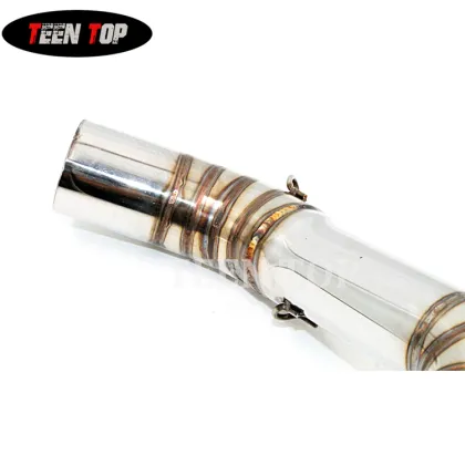 Stainless Steel Middle Link Pipe for Ducati Duke 390 & Duke 200 Exhaust System: 2011-2016 Models