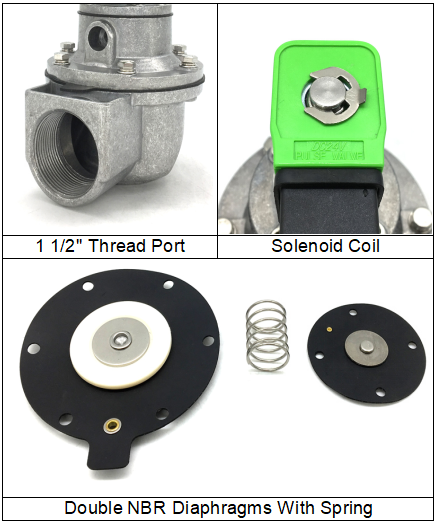 DMF-Z-40S SBFEC Type Pulse Jet Valve