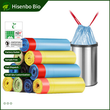 Garbage Bag Household Hand-Held Thickened Color Affordable Large Drawstring Vest Pull Plastic Bags