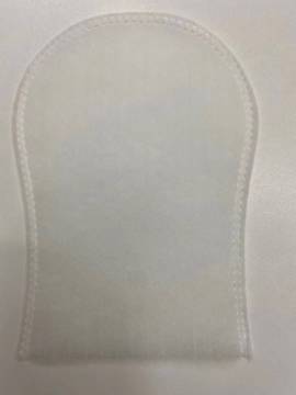 Disposable pre- soap nonwoven body wash gloves