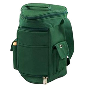 Cooler Bag in Green, Various Pockets, Convenient to Use, Customized Logo Printings are Accepted