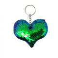 BLUE HEART SEQUIN KEY RAIN-0