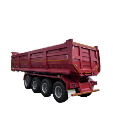 U-vormige uiteinde achter kipper dump semi-oplegger 45cbm 3-as 40-60 ton koolstofstaal