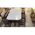 Marble Dining table set Rectangle