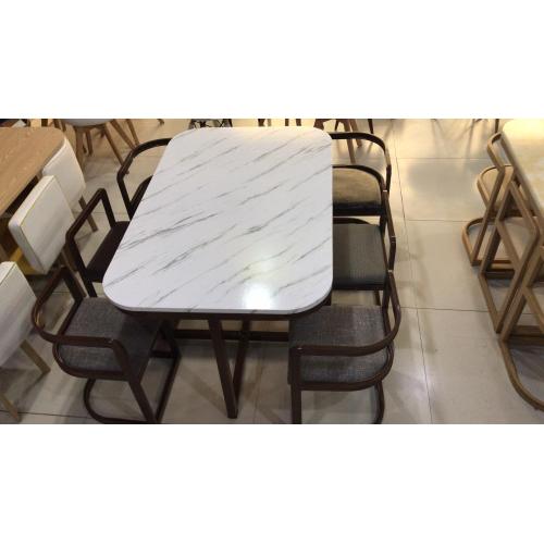 Marble Dining table set Rectangle