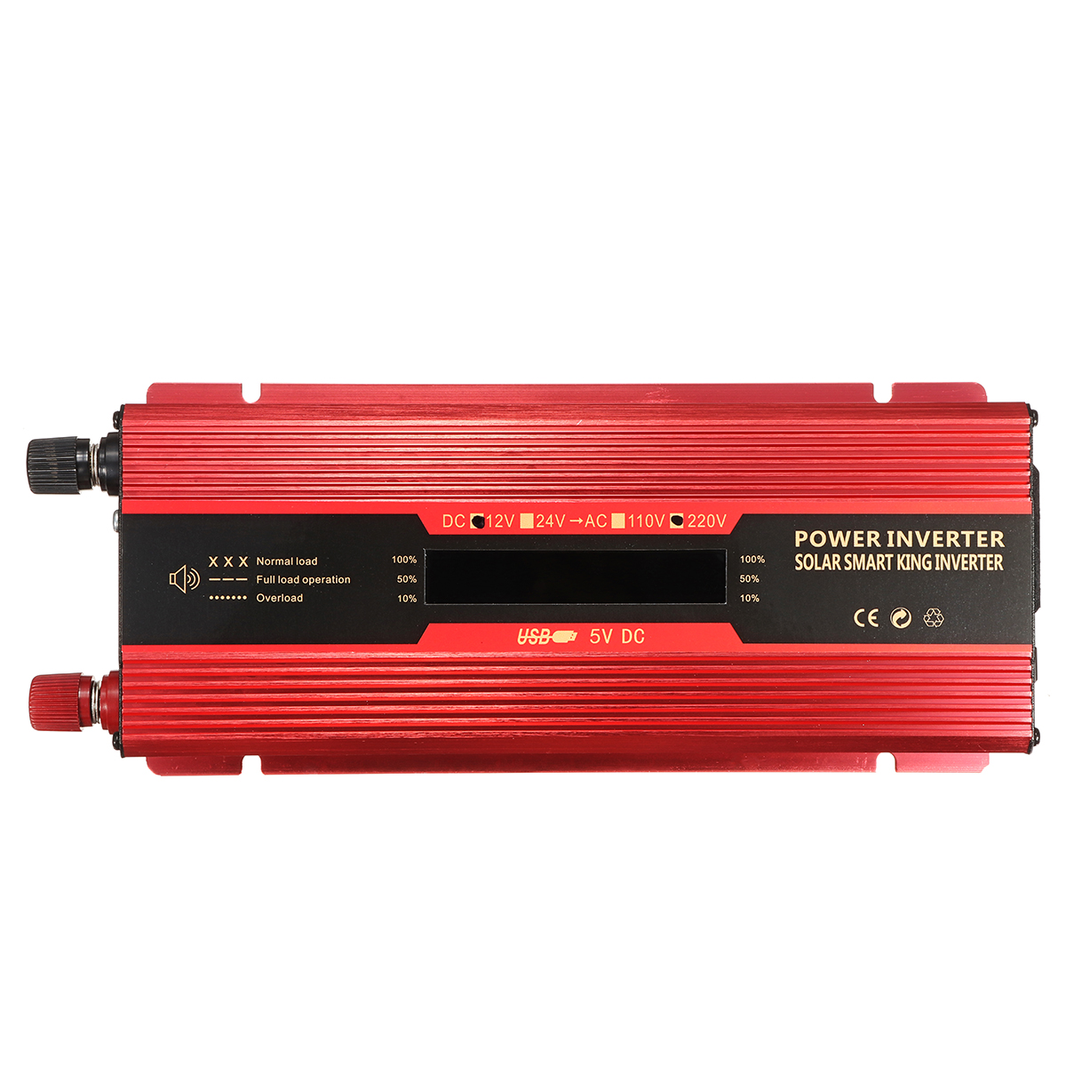 Solar Inverter 12V/24V 220V 6000W Power Inverter Voltage Convertor Transformer DC 12V/24V To AC 220V Inversor LCD Display