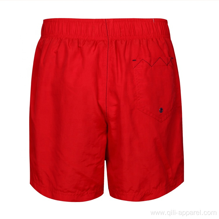 Waterproof Plain Dyed Mens Board Shorts Quick Dry