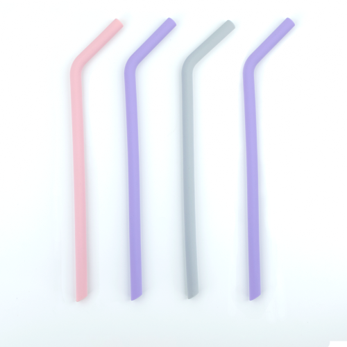 Food Grade Reusable Silicone Straw Minum Dilipat