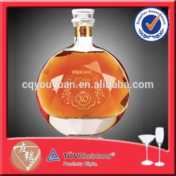 Fancy XO Super Flint Bottles Luxury Glass Liquor Bottle 700ML