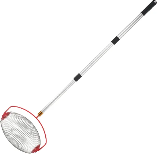 Adjustable Lightweight Garden Nut Picker and Rolling Gatherer for Outdoor Fruit Collection