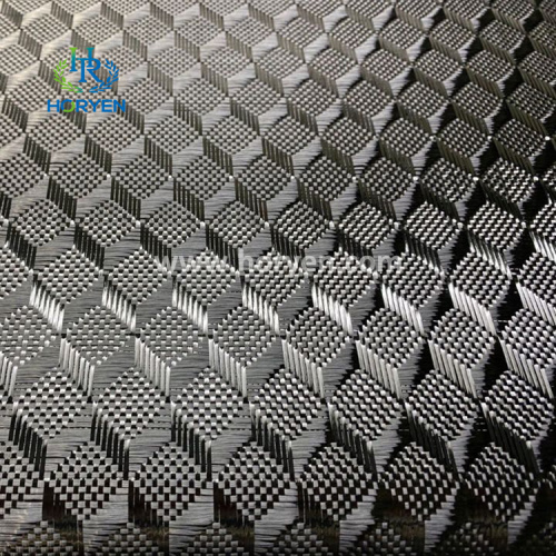 3d Carbon Fiber Cloth 3d three-dimensional jacquard carbon fiber fabric cloth Supplier