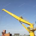 OUCO 25T stiff boom offshore crane with corrosion resistant Jotun paint