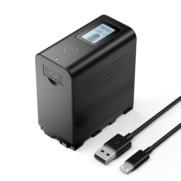 Powerextra en gros de l'écran LCD Affichage USB Charge 10050mAh 7.4 V Batteries de lithium NP-F970 au lithium NP-F970 7.4 V