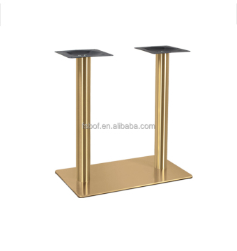 Stainless Steel Gold-Plated Table Legs for Western Restaurant Dining Tables