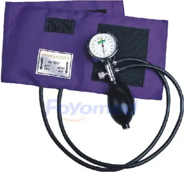 Palm Type Aneroid Sphygmomanometers Metal Shell Dual Tubes