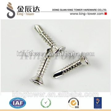 stainless steel self drilling screws with flat head phillips drive