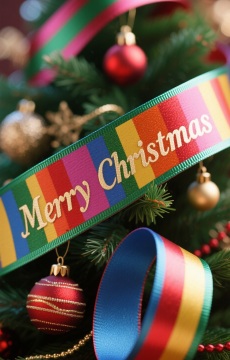 christmas ribbon tree ideas