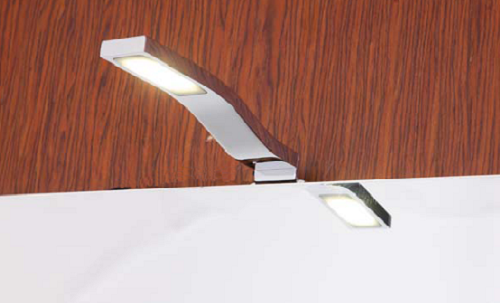 Led illuminated bathroom mirror light