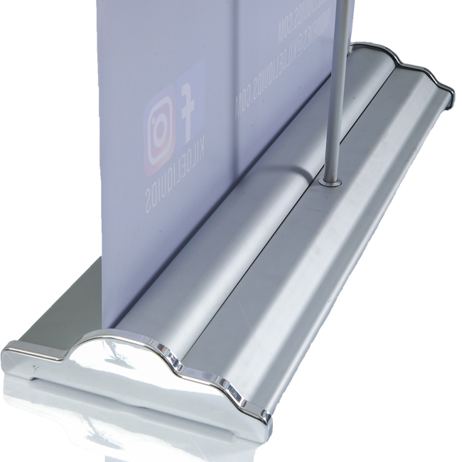 Silver Step Retractable Roll Up Banner Stand