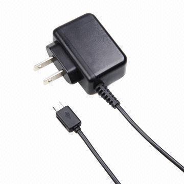 Portable Micro USB Charger, 5V/1A USB Output with Plug