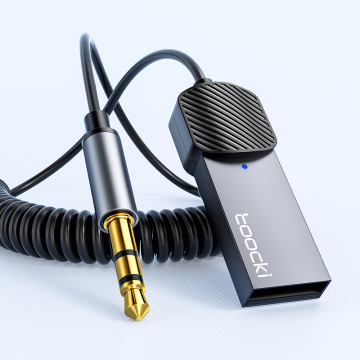Toocki Arabalar için Bluetooth 5.0 ile AUX ses adaptörüne en çok satan USB'yi satıyor