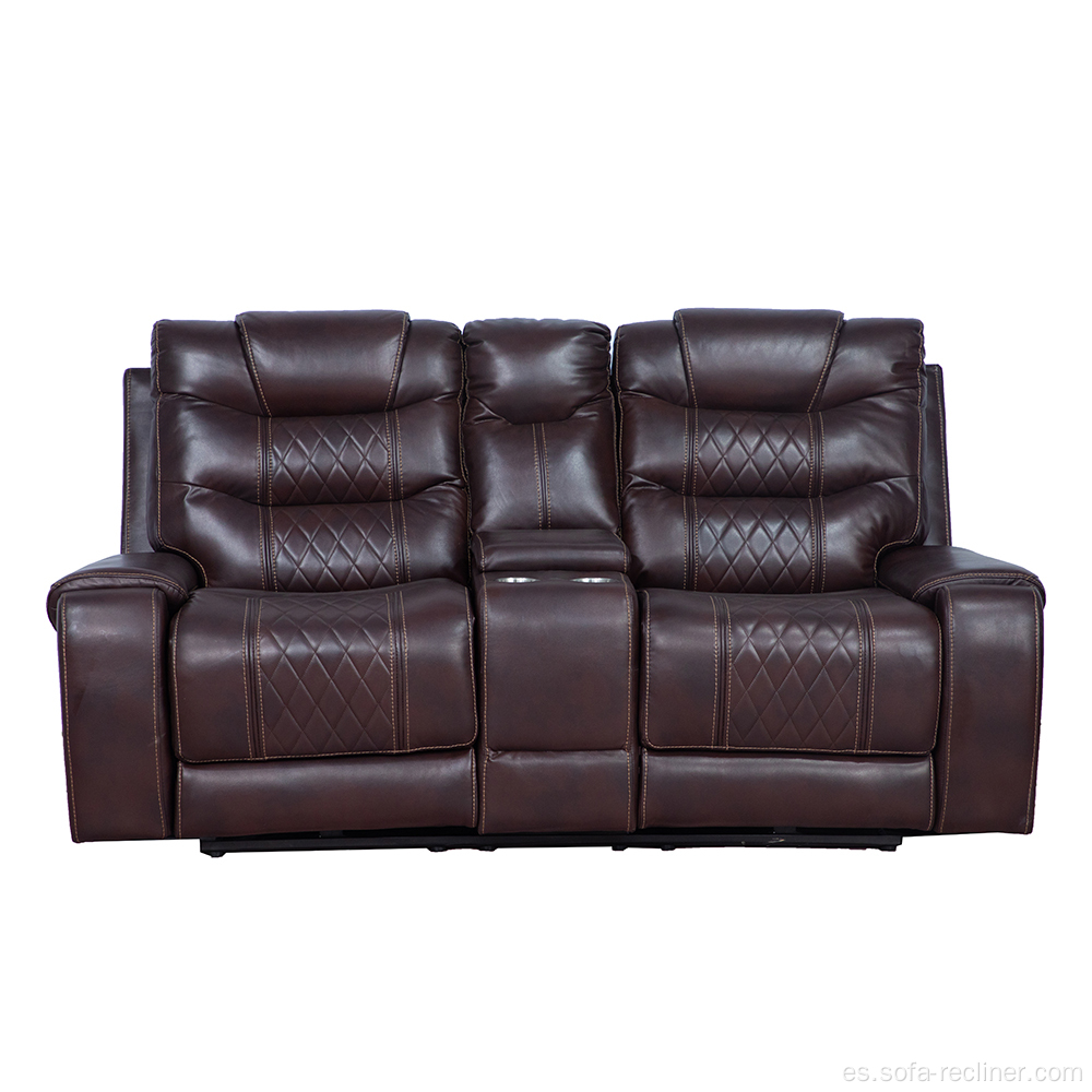 Moderno Power Loveseat Recliner Sala de estar Sofá